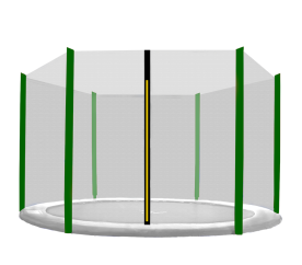 OUTLET Aga Ochranná síť 305 cm na 6 tyčí Black net/ Dark Green