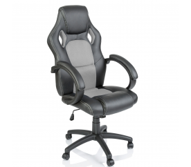 Tresko Herní židle Racing Black - Silver