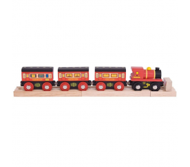 Bigjigs Rail Dálkový vlak + 3 koleje