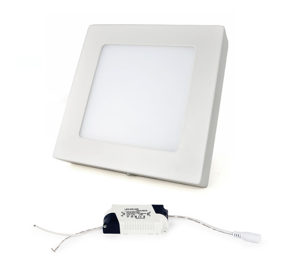 LED panel ČTVERCOVÝ BRGD0127 170x170x35mm přisazený - 12W - 230V - 1080Lm - neutrální bílá