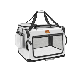 Tresko Přepravka pro psy a kočky 70x52x52 cm Světle šedá