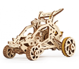Ugears 3D dřevěné mechanické puzzle Mini bugina