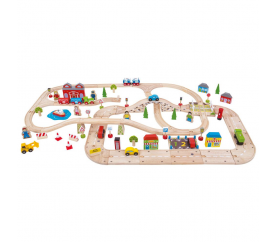 Bigjigs Rail Vláčkodráha a autodráha - poškozený obal