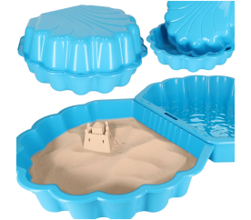 Uzavíratelné pískoviště Shell Twins double blue