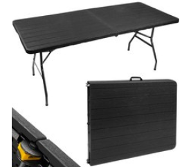 Skládací stůl 180x74 cm černý Malatec 12280