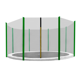 OUTLET Aga Ochranná síť 366 cm na 8 tyčí Black net / Dark Green