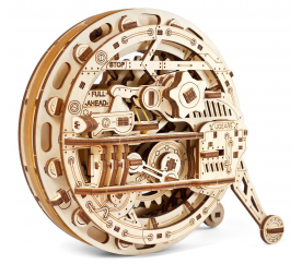 Ugears 3D dřevěné mechanické puzzle Jednokolka (monowheel)