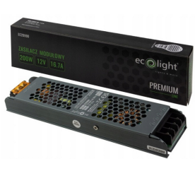 Zdroj LED slim IP20 - 12V - 16A - 200W - Premium Line