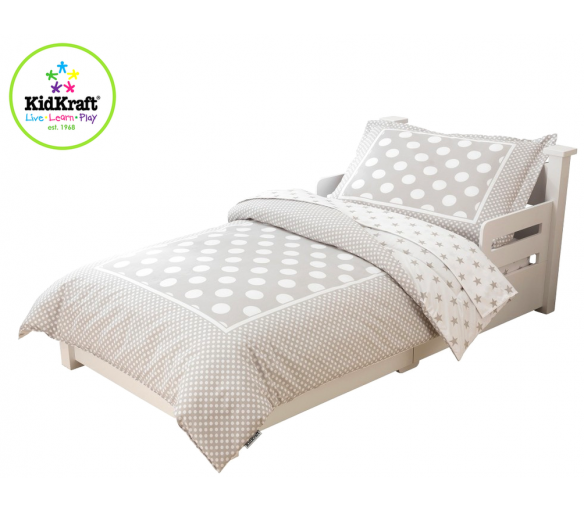 KidKraft Povlečení mikrovlákno STARS POLKA DOTS 100x150, 60x75 cm