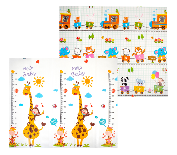 Aga4Kids Dětská skládací pěnová podložka 200x180 cm 6DZ107  - II. JAKOST