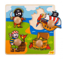 Bigjigs Toys Vkládací puzzle piráti