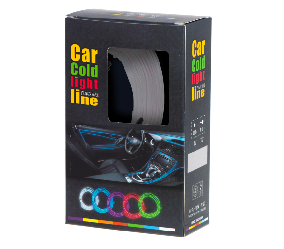 LED ambientní osvětlení do auta / auto USB / 12V páska 5m bílá