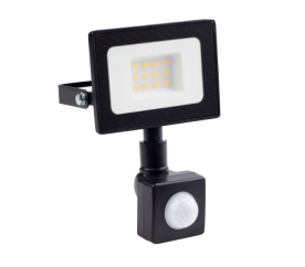LED reflektor s čidlem PIR - 10W - 700Lm - neutrální bílá - 4500K - IP65