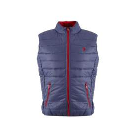 U.S. Polo ASSN. Pánská prošívaná vesta 575 Marine Red