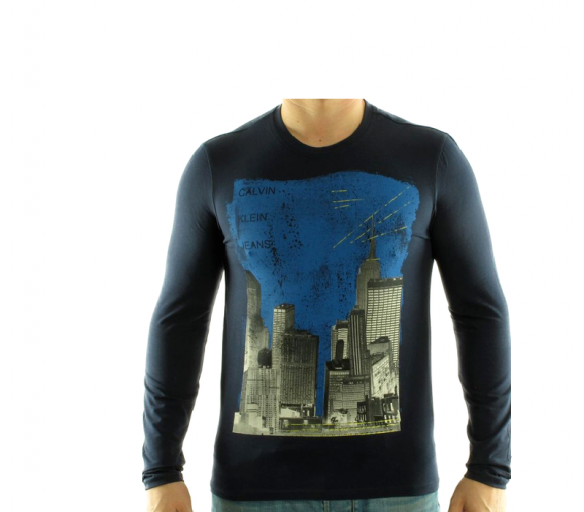 CALVIN KLEIN Tričko cmp84q Navy