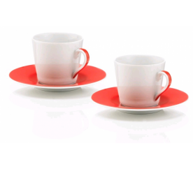 Sada 2 hrníčků a podšálků na espresso - Bialetti - Bialetti