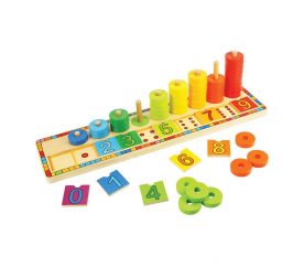 Bigjigs Toys Deska nasazování s čísly