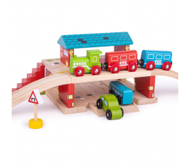 Bigjigs Rail Nádraží nad cestou