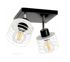 LED stropní čtvercové svítidlo - 2xE27 - SPRED WHITE
