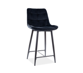 Barová židle Signal CHIC H-2 Velvet Black NAB013