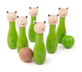 Bigjigs Toys Kuželky žabky