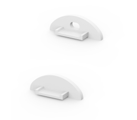 Krytky pro profil BRG-2 - bílá - pár