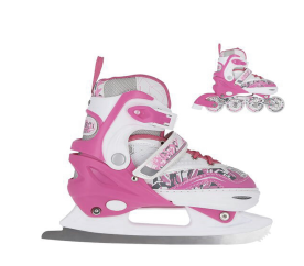Nils Extreme Dětské brusle 2v1 NH10927 Pink Velikost (EUR): 31-34