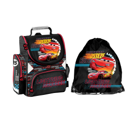 Paso Školní set aktovka + vak na záda Cars