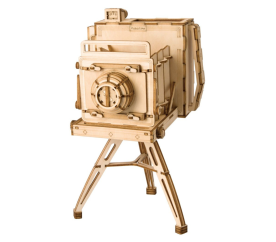 RoboTime dřevěné 3D puzzle Historický fotoaparát
