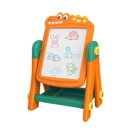 Aga4Kids Dětská tabule na fixy 2v1 Oranžová