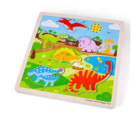 Bigjigs Toys Vkládačka se zvukem Dinosauři