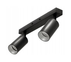 LED stropní svítidlo VIKI SILVER - 2xGU10 - černé