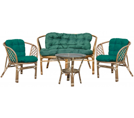 Aga Ratanová sestava BAHAMA Grey Dark Green