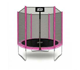 Aga SPORT TOP Trampolína 180 cm Růžová + ochranná síť - II. JAKOST
