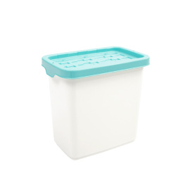 Doloni Úložný box s víkem 28x18,6x27,2 Bílý/Tyrkysový