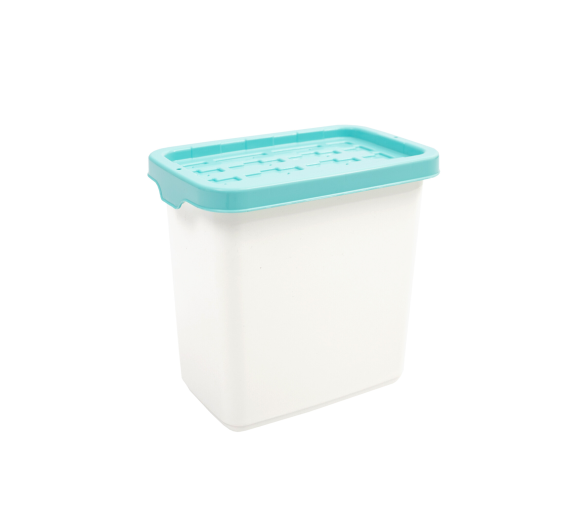 Doloni Úložný box s víkem 28x18,6x27,2 Bílý/Tyrkysový