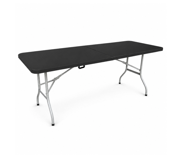 Aga Zahradní skládací stůl 180x74x74 cm Černý 6DAZ404 - II. JAKOST