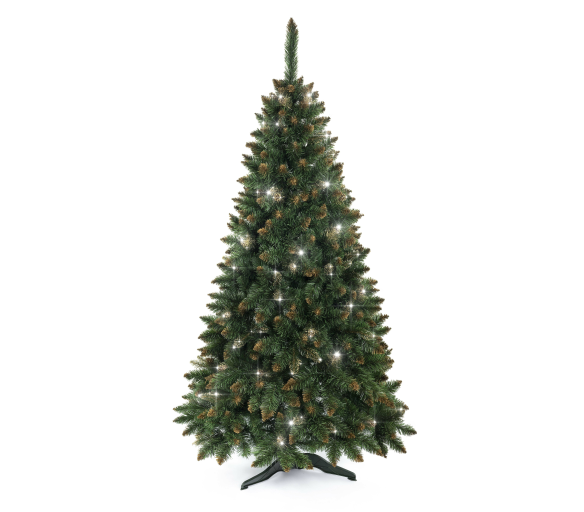 Aga Vánoční stromeček Borovice 150 cm Crystal zlatá