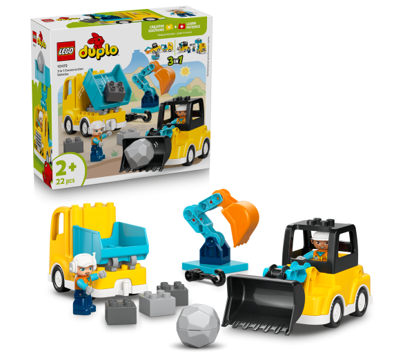 LEGO® DUPLO® 10475 Vozidla na stavbě 3 v 1