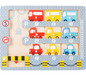 Small Foot Vkládací puzzle garáž s autíčky