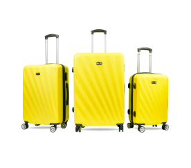 Aga Travel Sada cestovních kufrů Žlutá 2CZ027 - II. JAKOST