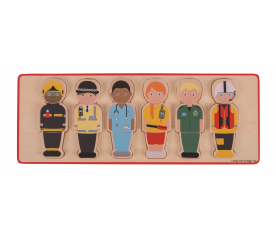 Bigjigs Toys Vkládací puzzle záchranářský tým