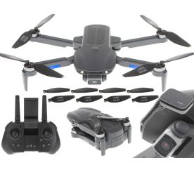 Aga Dron RC F9 6K HD kamera GPS wifi dosah 2000 m šedý