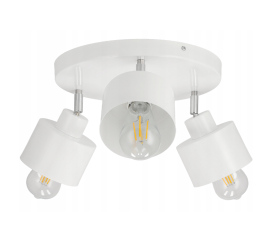 LED nástěnné kulaté svítidlo - 3xE27 KOSTKA BÍLÁ