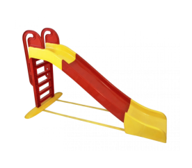 Aga4Kids Skluzavka s madlem 243 cm Červeno-žlutá