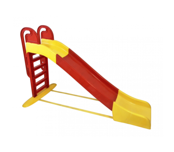 Aga4Kids Skluzavka s madlem 243 cm Červeno-žlutá