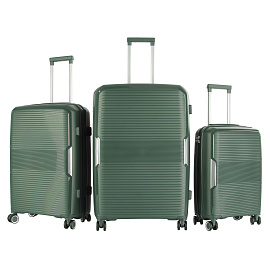 Aga Travel Sada cestovních kufrů MR4682 Tmavě zelená