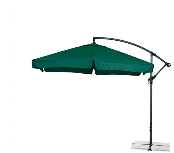 Aga Zahradní slunečník konzolový EXCLUSIV GARDEN 300 cm Dark Green