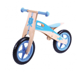 Bigjigs Toys Dřevěné odrážedlo modré