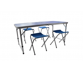 Aga Kempingový skládací set Modrý